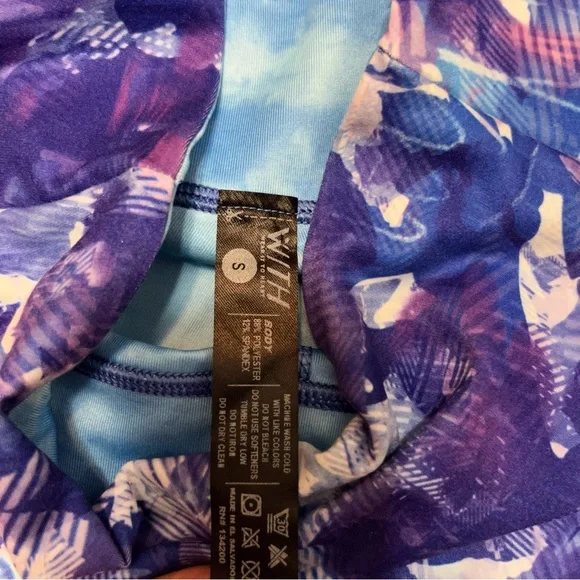 Peloton With Blue Moves High Waist Leggings Size Small NWT - Picture 4 of 11